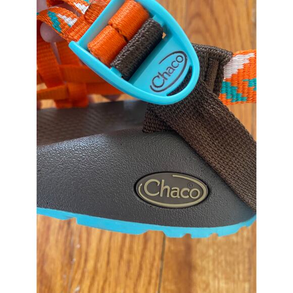 Chaco ZX/2 Women's Size 6 Sandals Orange Blue - Picture 6 of 6